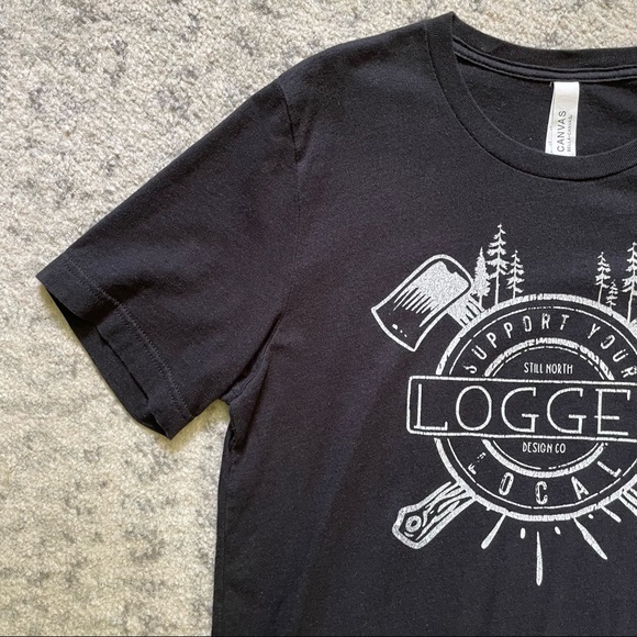 Support Your Local Logger | Unisex T Shirt | Still North Design Co - Picture 1 of 9